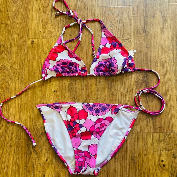 XHILARATION BIKINI S Triangle no padded Floral - Picture 2 of 9